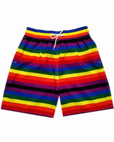 Big & Tall Men's Hawaii. Striped Rainbow Gradient Seaside Beach Pants